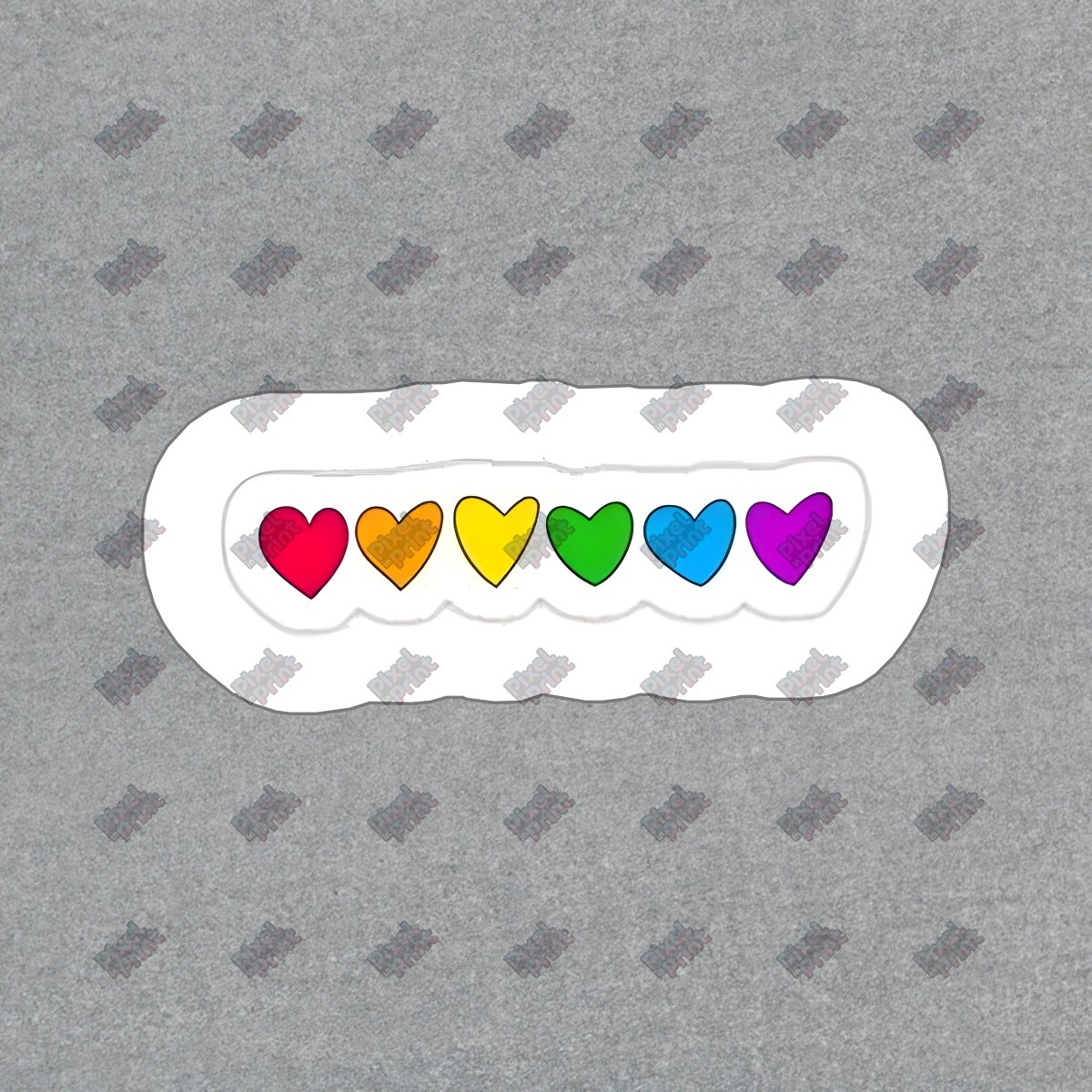 Colorful Rainbow Hearts Vinyl Sticker Love Decal for Laptop, Water #325165