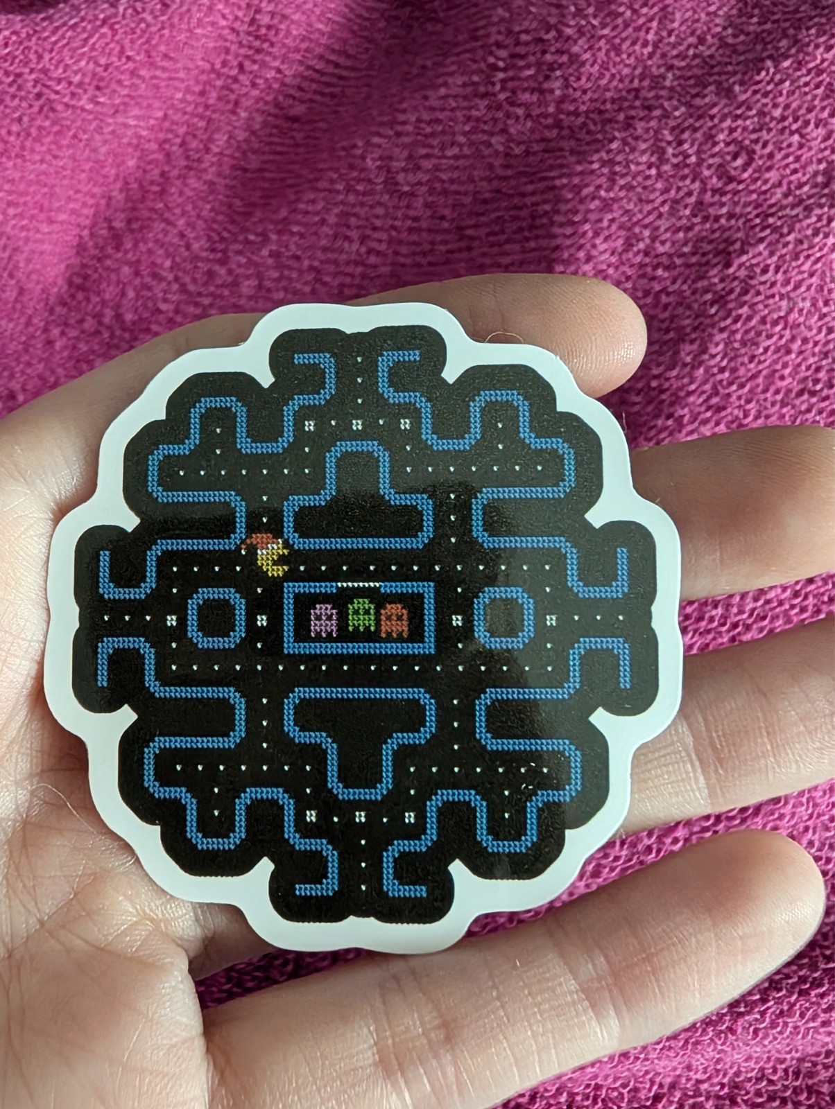 Pac-Man Sticker – Retro Arcade, Video Game, Blinky, Ghost, Pinky, Clyde