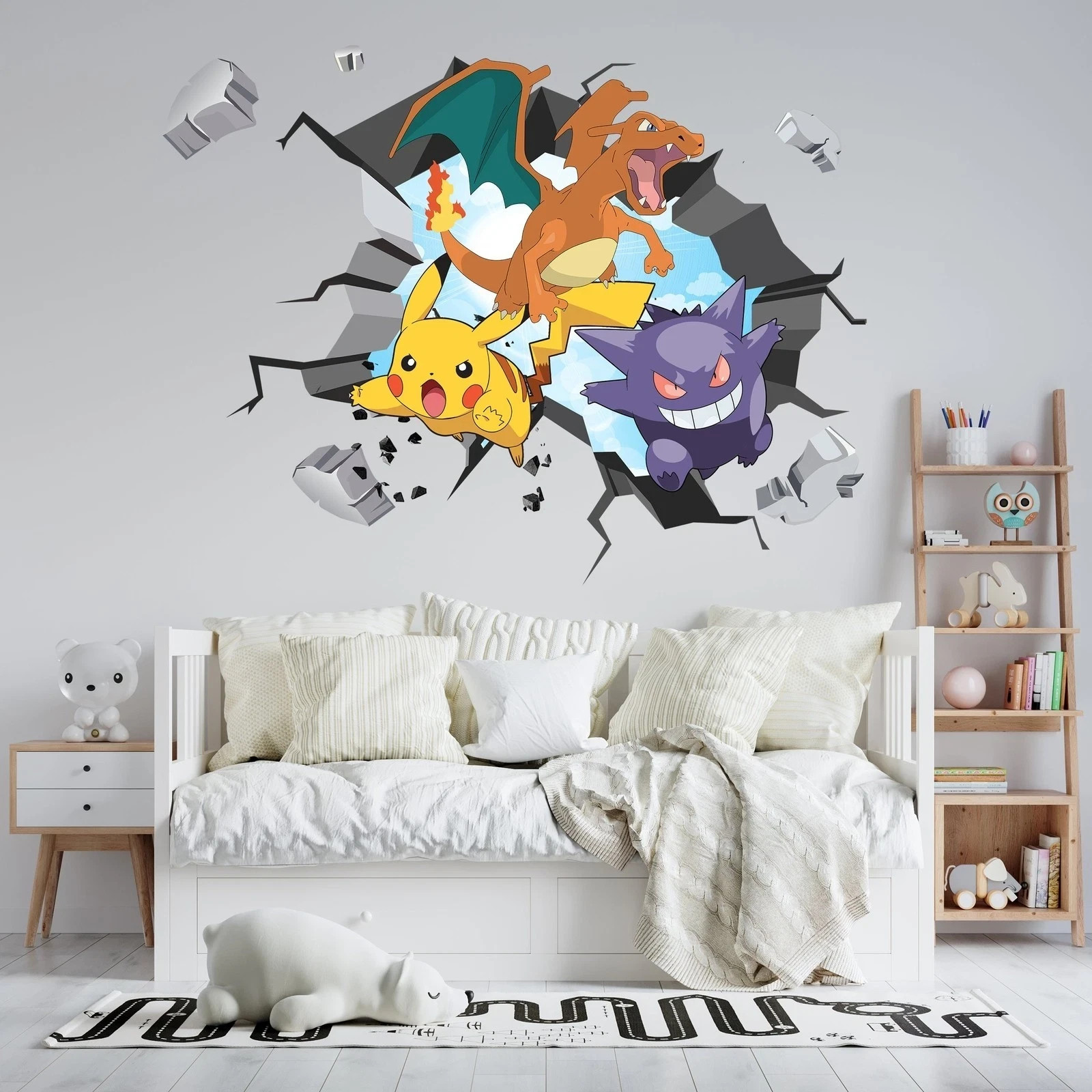 Pokemon WALL STICKERS EXPLOSION Decal Kids Room Home Decor Art