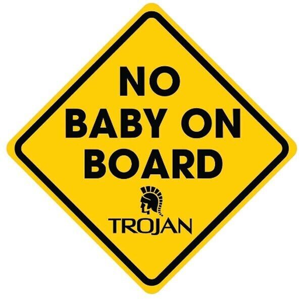No baby on board Funny Sticker trojan indie 90s 2000s pop art dark nerd bebe