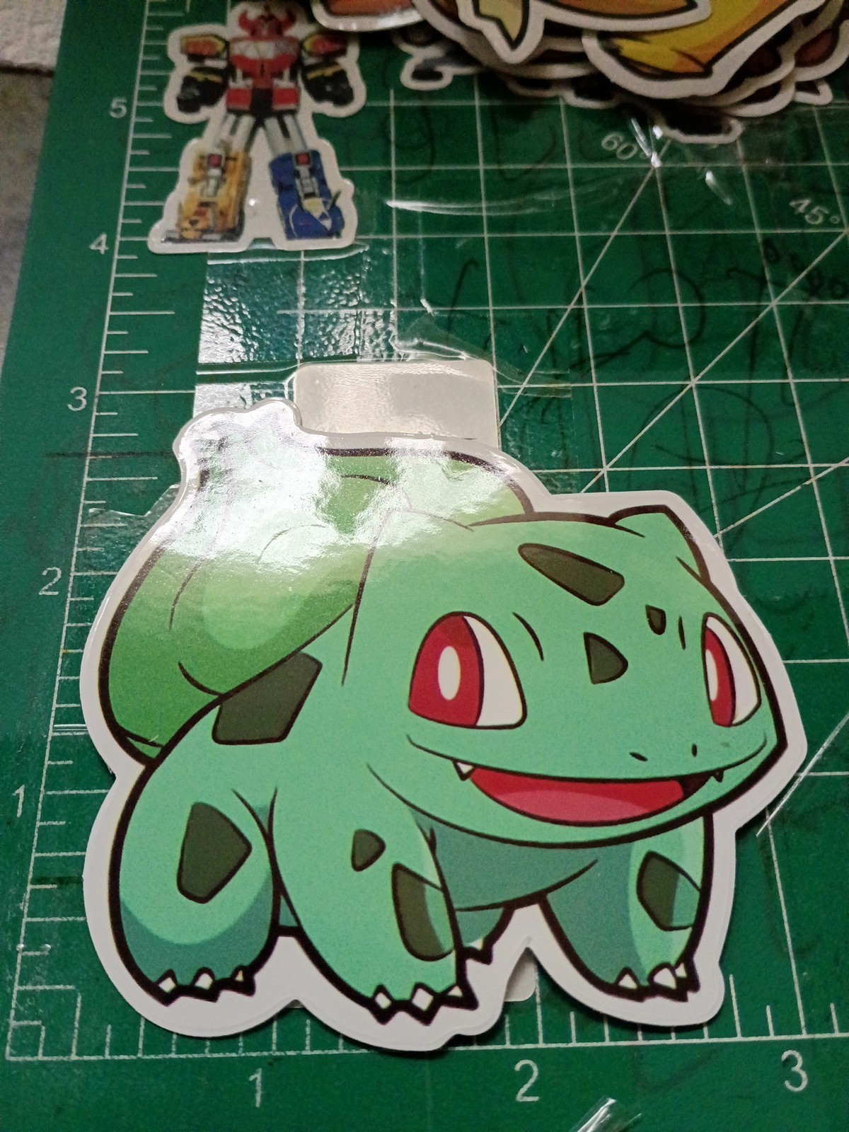 POKEMON STICKER XBULBASAUR 3X3 INCHES STICKER X VYNIL DIE CUT STICKER HIGH GLOSS