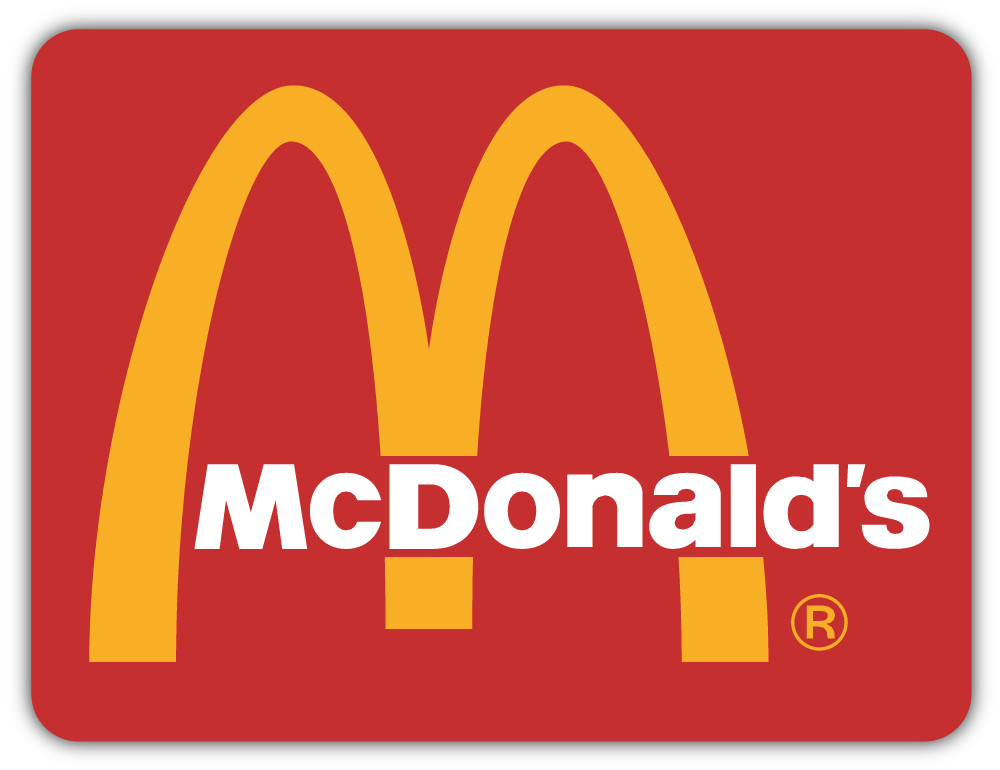 McDonald's Logo Sticker Car Bumper Decal – 3", 5" or 6"