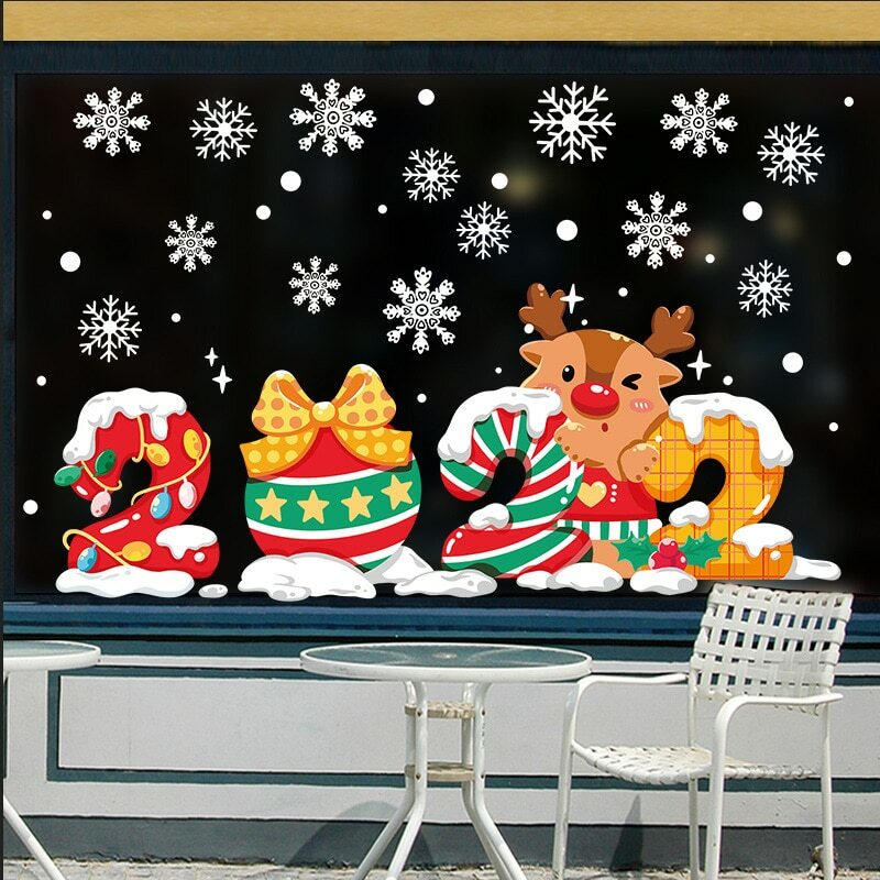 Christmas Snowflake Window Sticker Christmas Wall Stickers Room Wall New