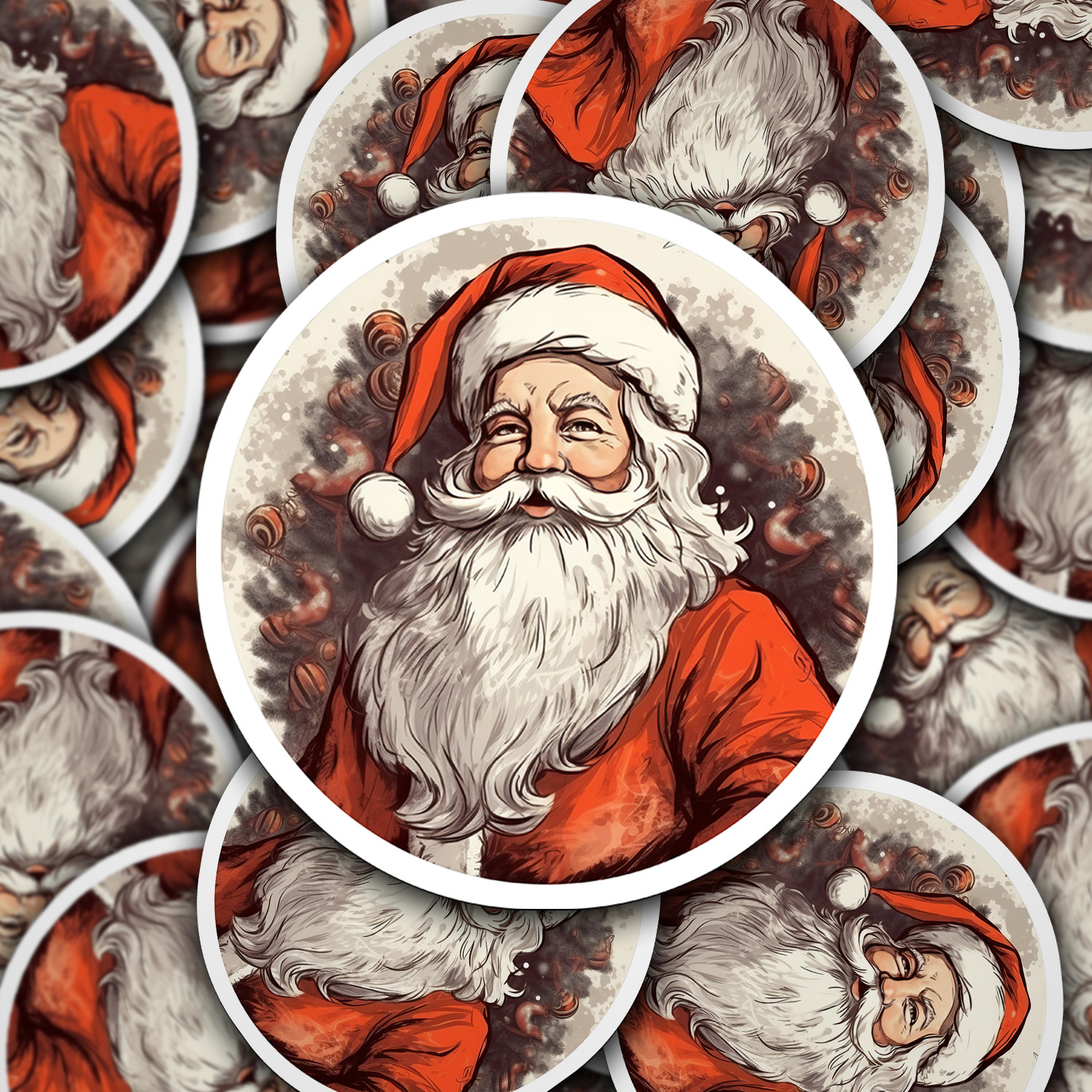 Santa Claus Vinyl Sticker – Bring the Magic of Christmas Anywhere