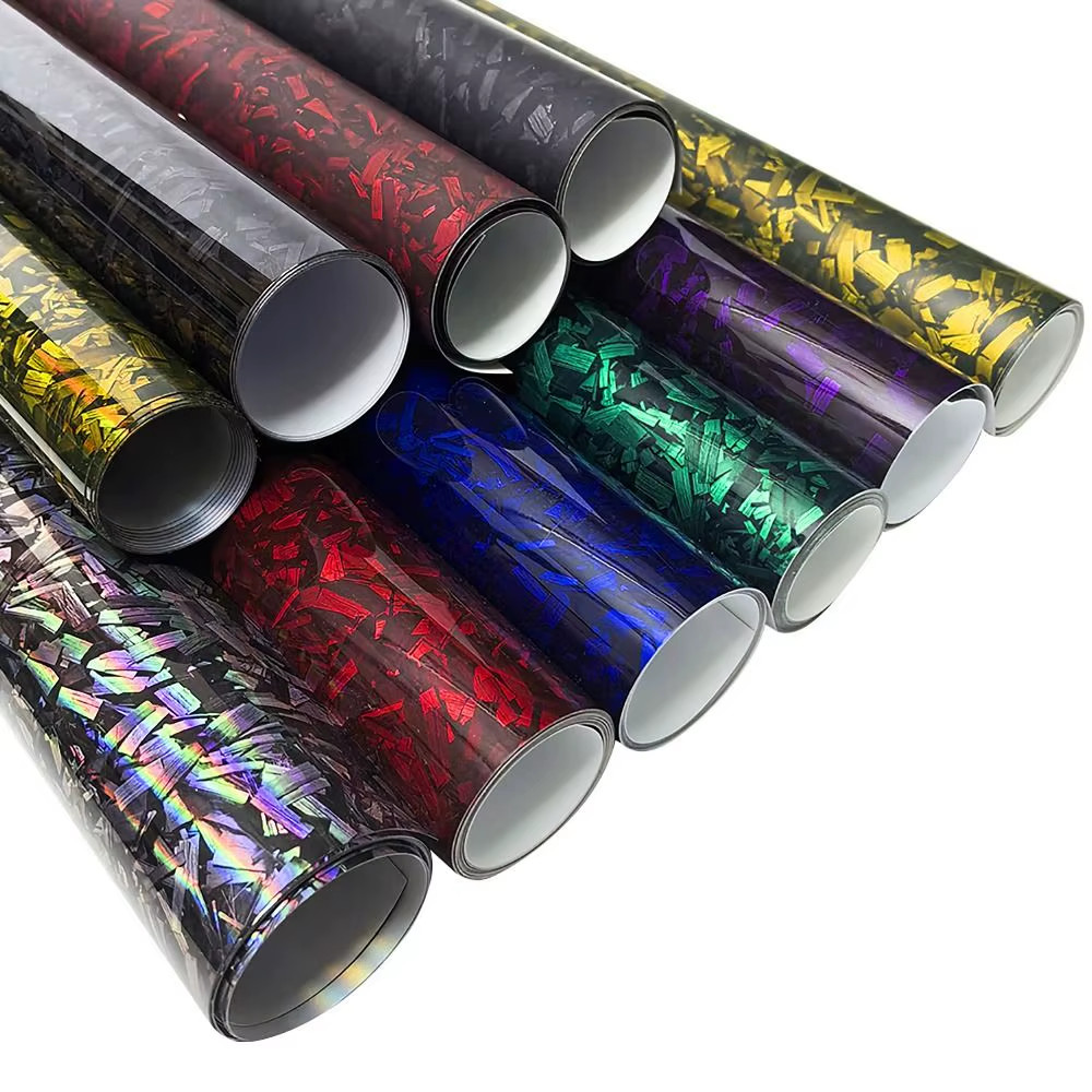 50X30Cm Carbon Fiber Vinyl Film 3D/6D Matte Effect High Gloss Motorcycle Body St