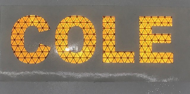 Orafol/Reflexite V92 Reflective DAYBRITE Vinyl Letters Custom Cut