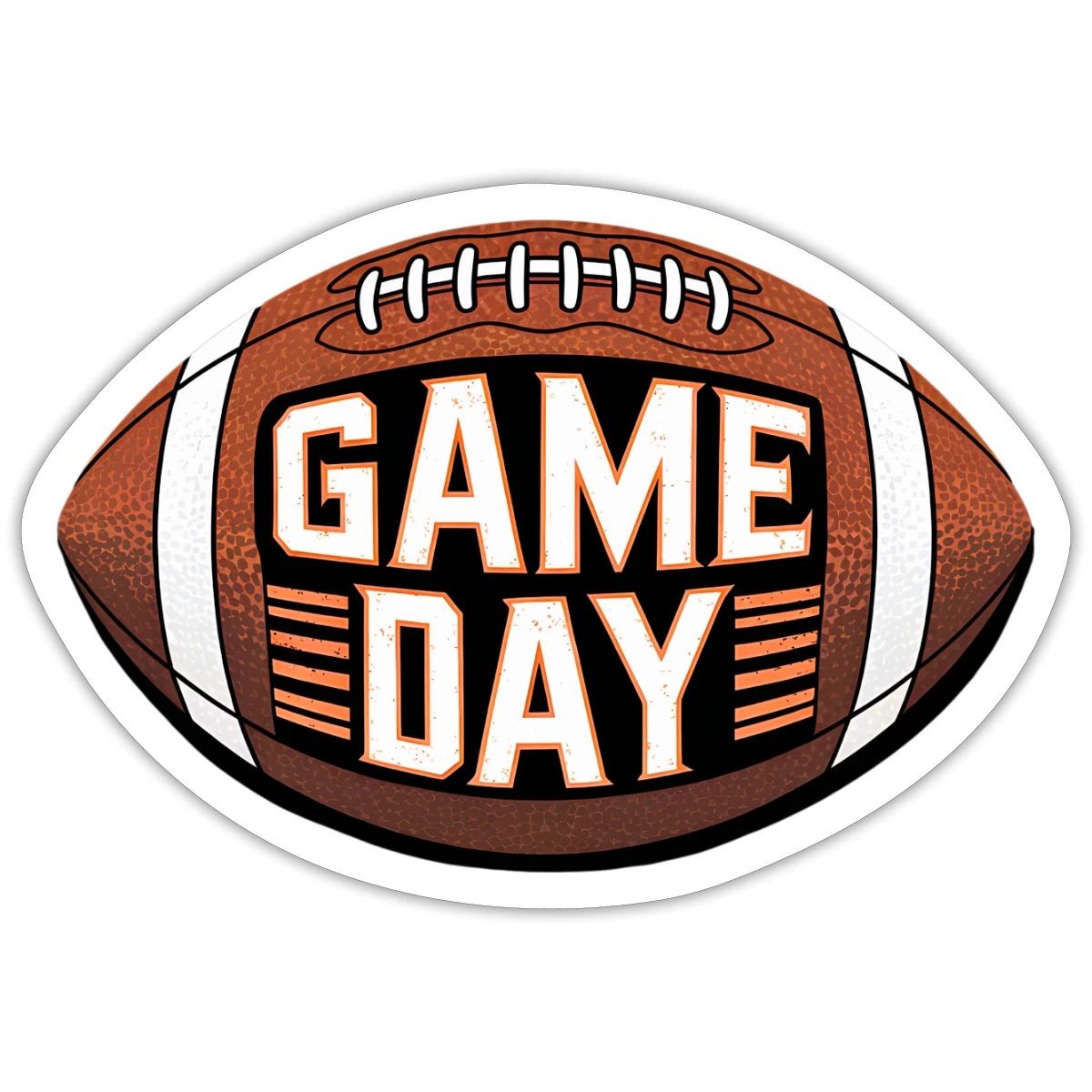Game Day Football Graphic | Ultimate Fan Sticker, max. 4 x 4"