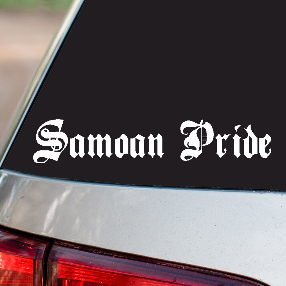 Samoan Pride Vinyl Sticker Country Pride all sizes chrome and regular colors