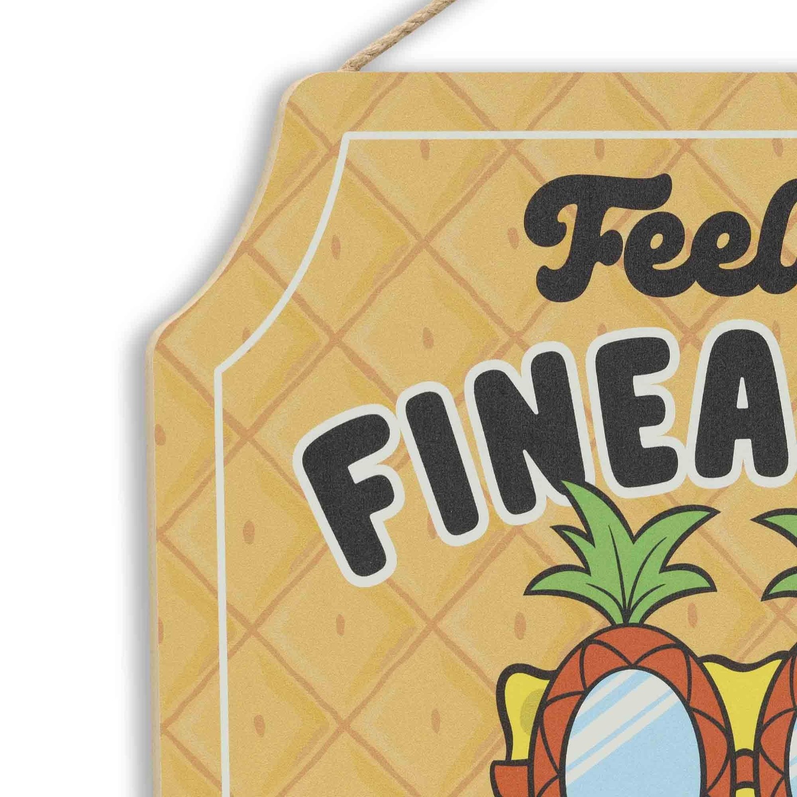 SpongeBob SquarePants Feelin' Fineapple Hanging Wood Wall Decor – Funny Spong…