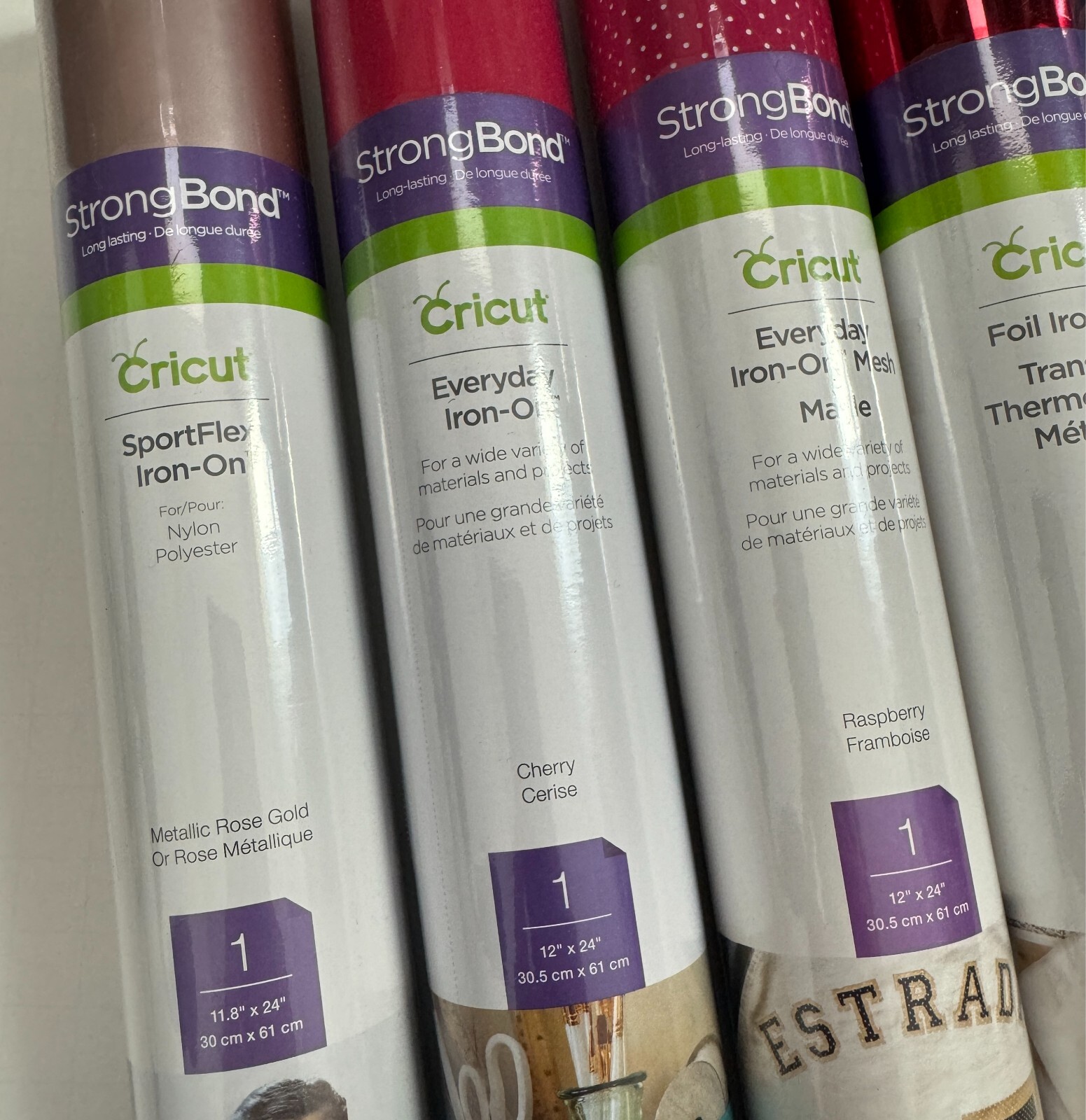 (6) Rolls of Cricut Vinyl Combo – Red Family