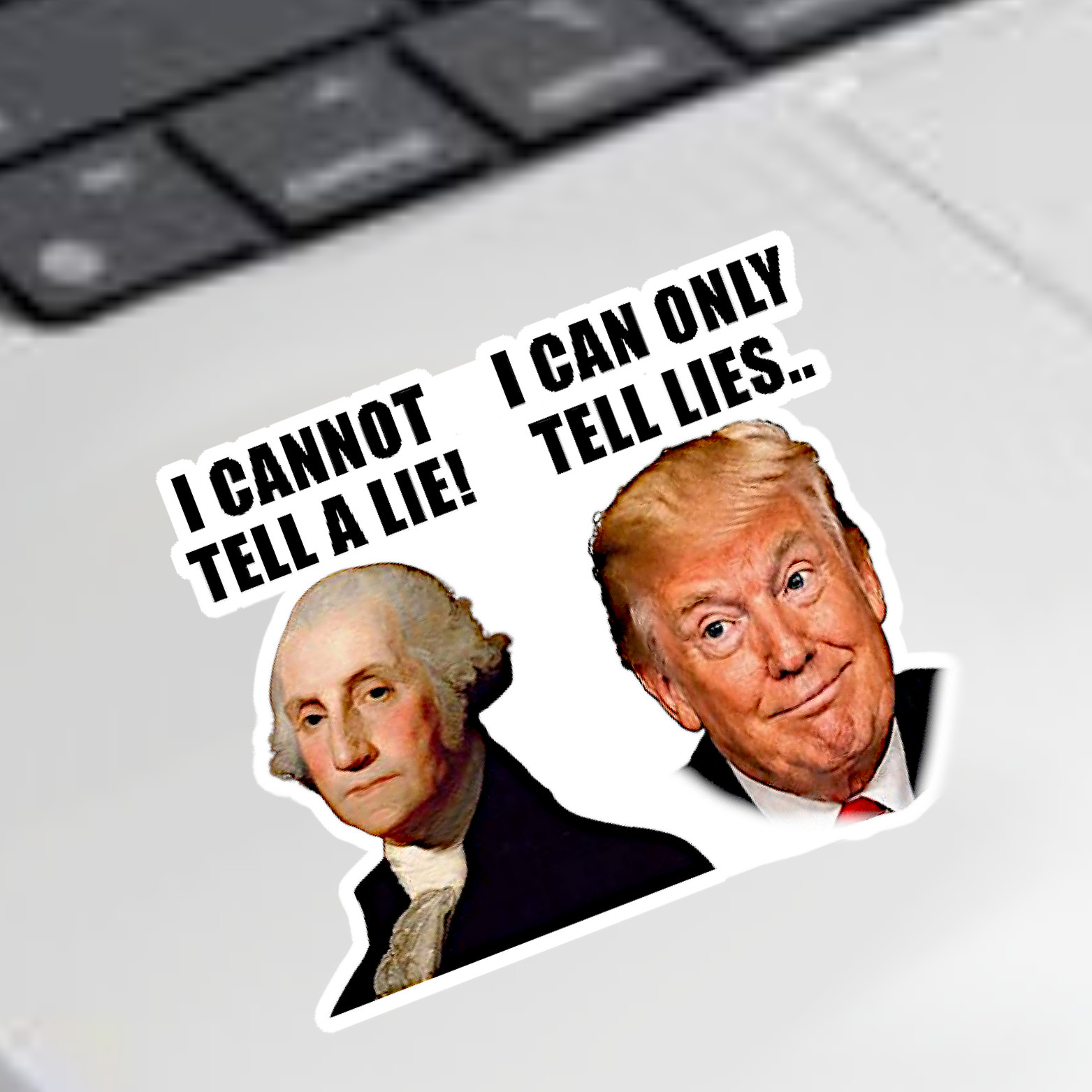 I Can Only Tell Lies, 5pc Bundle Anti-Trump Die Cut Vinyl Sticker, 2"W x 1.75"H