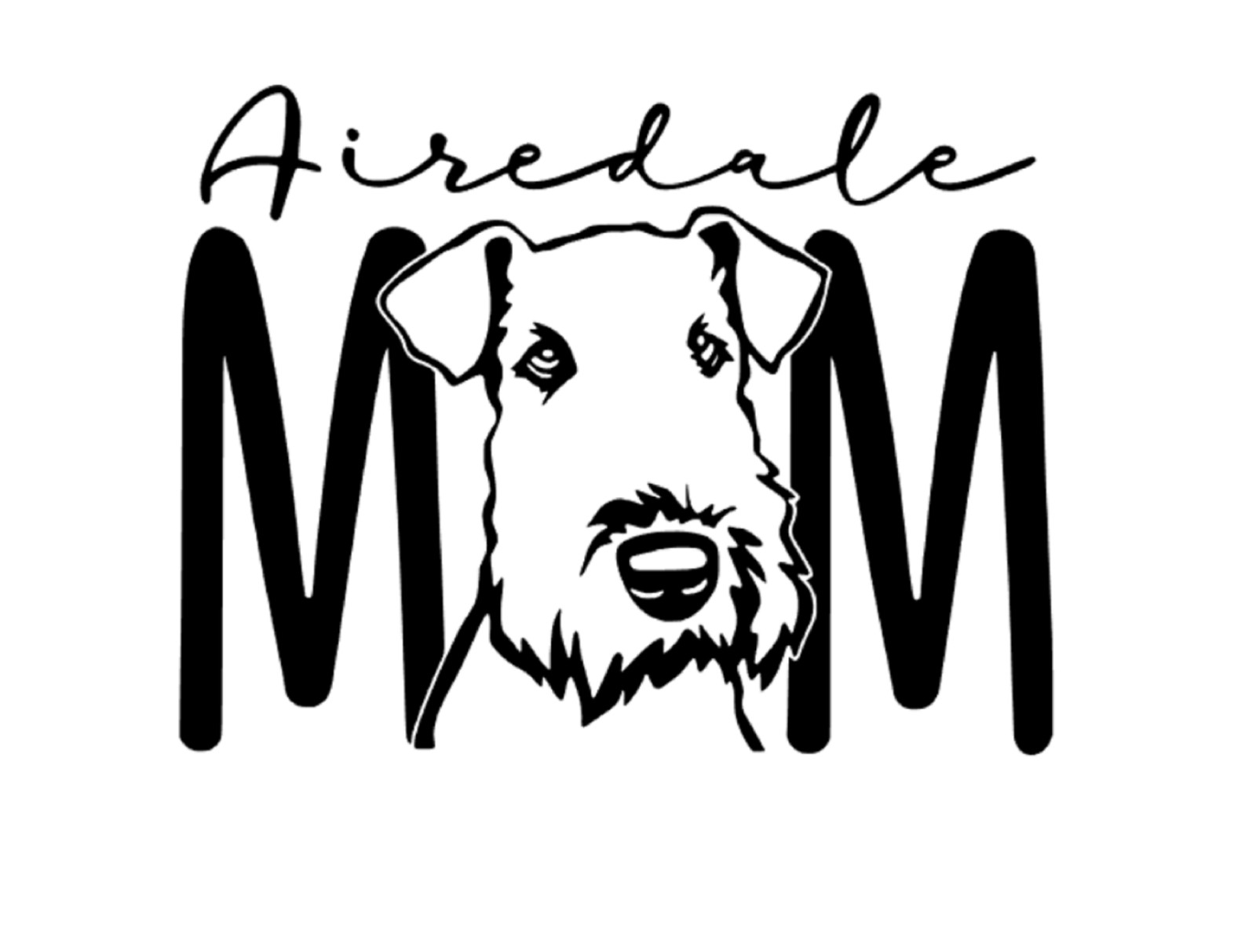 Airedale Mum Sticker Car Decal Vinyl Airedale Mom dog Mom Gift
