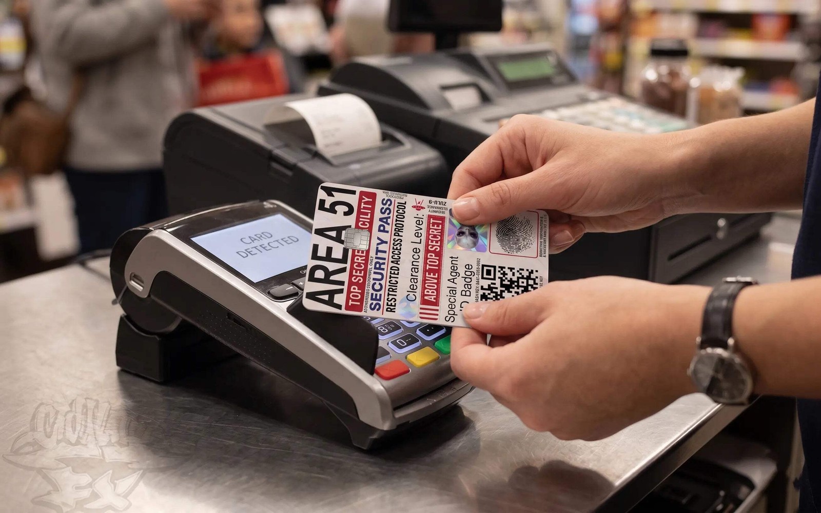 Area 51 "Above Top Secret" Access Card – Custom Credit Card Skin