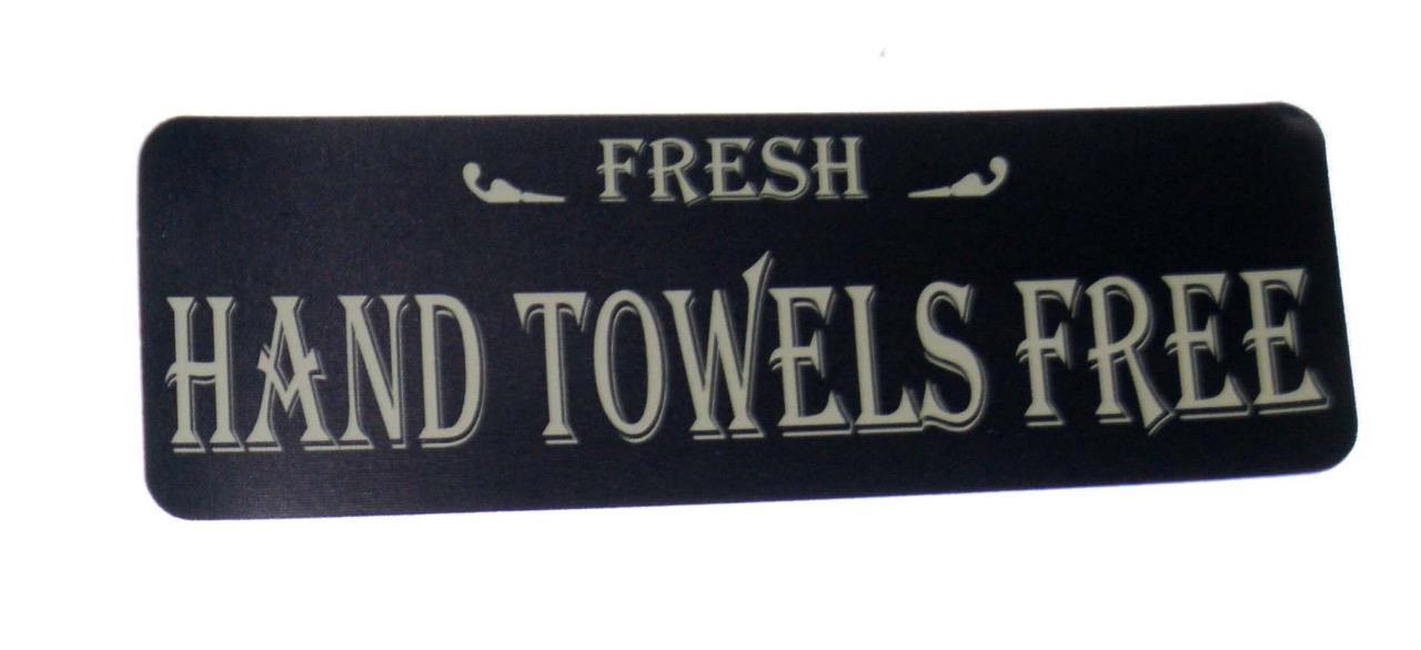 Soap – Hand Towels Free – Hot Water Set of 3 Removable Vinyl Decal Stickers