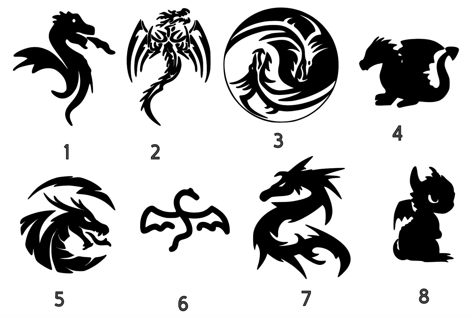 Dragon Vinyl Decal (read description)