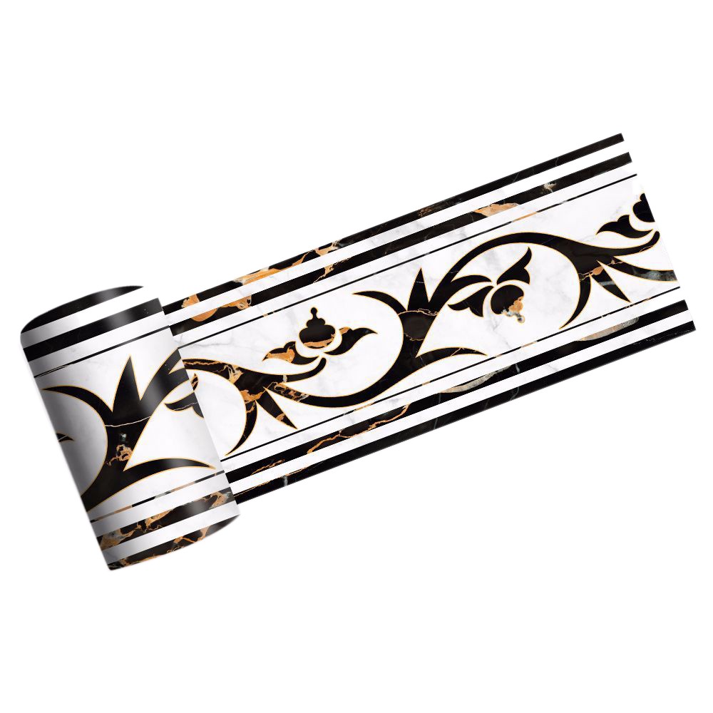 3X(2M Self-Adhesive Side Line Tile Sticker Ancient Greek Pattern Bathroom2606