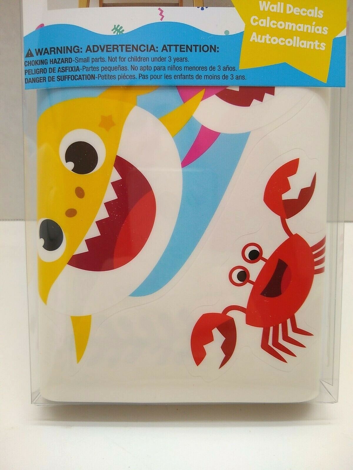 Baby Shark Wall Stickers Party Supplies Decorations Decals 39 Reusable Pink Fong