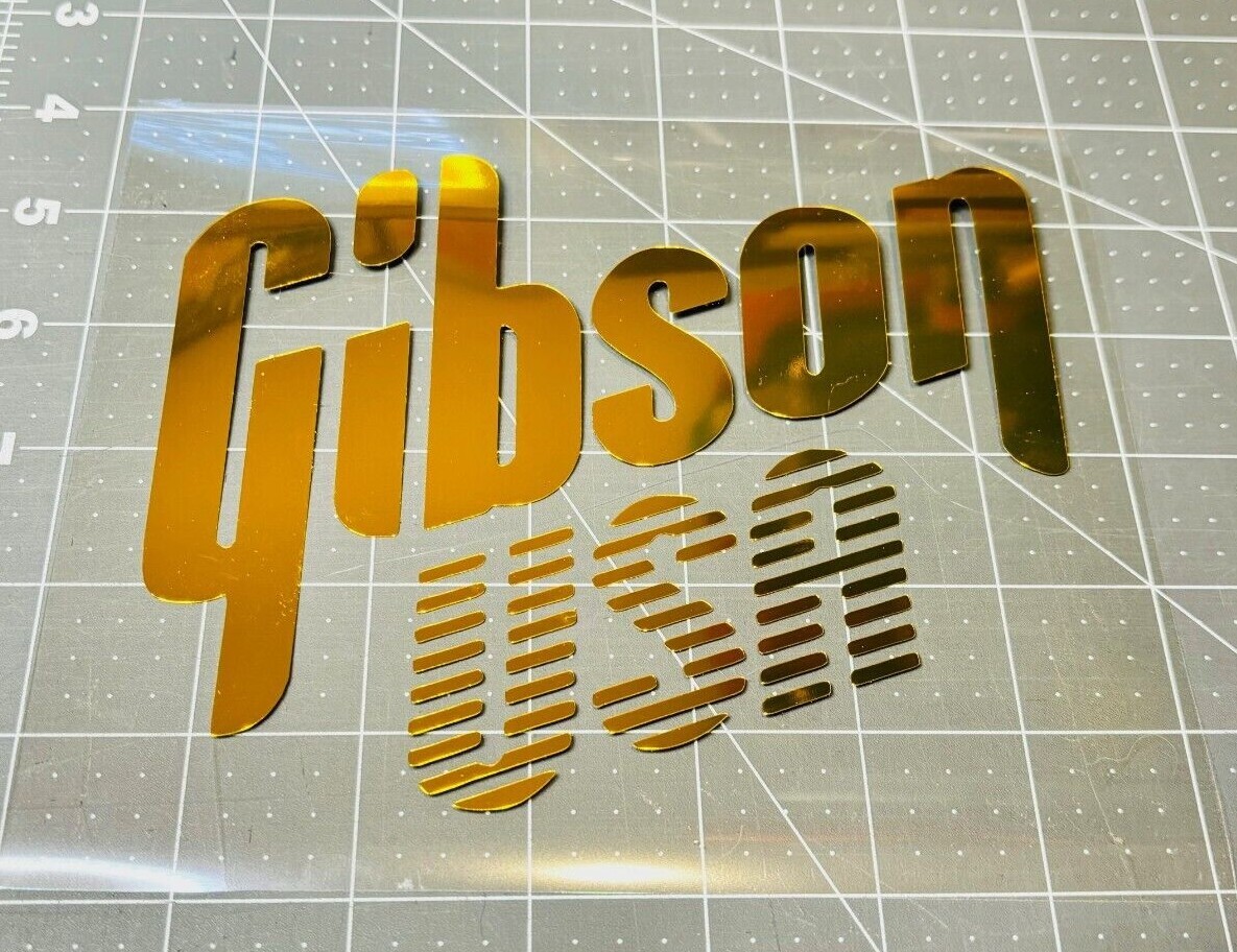 Gibson USA Vinyl Decal – Many Sizes & Colors Buy 2 Get 1 FREE + FREE Ship