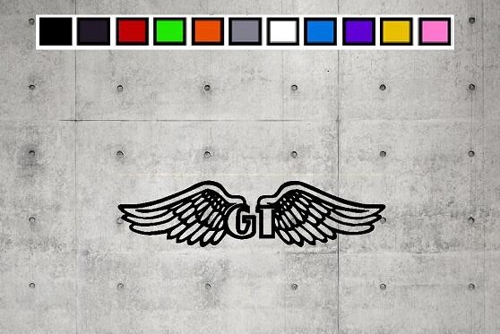 GT WINGS LOGO Vinyl Decal Sticker Emblem Car Truck Window 4" 6" 8"