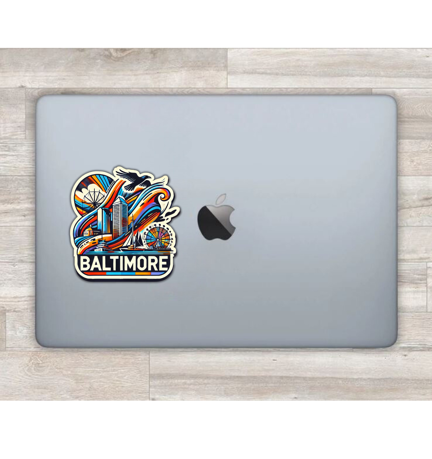 Baltimore Maryland Fridge Magnet or Laptop Sticker