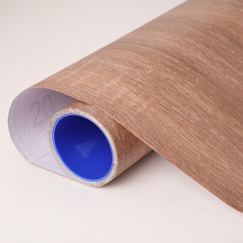 Wood Grain Wall Sticker Decor Furniture Waterproof Film Self Adhesive Wallpaper
