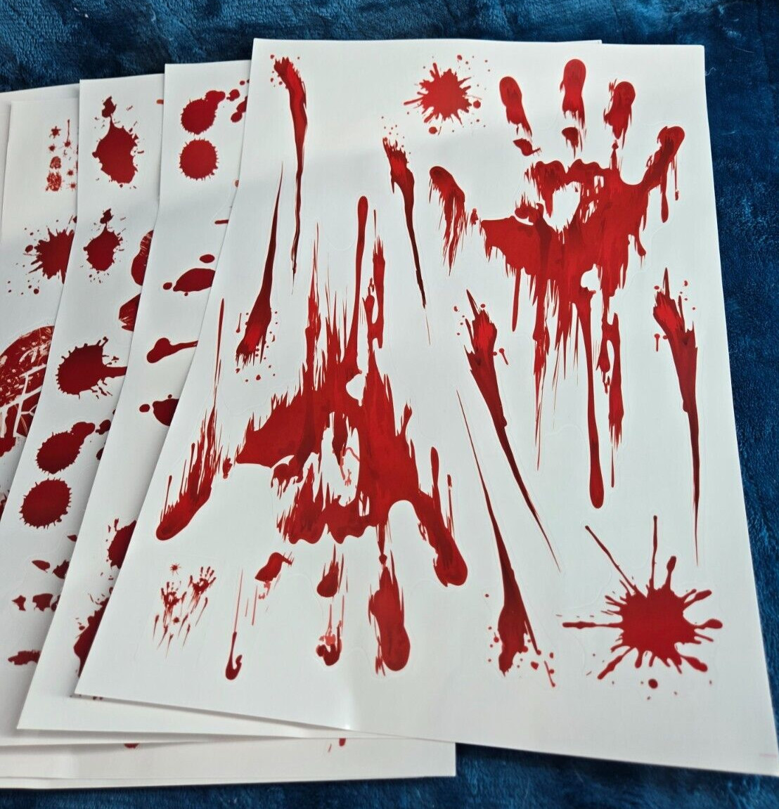 Halloween stickers Bloody Footprints Floor Clings Bloody party Decorations