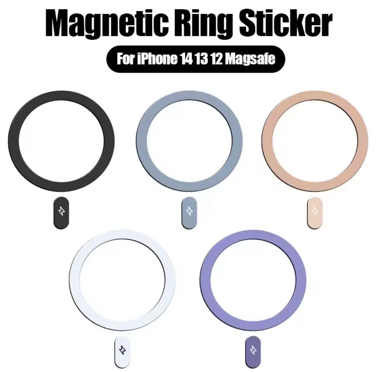 Metal Adhesive Sticker Rings for iPhone
