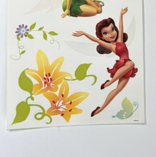 Disney Fairies TinkerBell Wall Decals Stickers 6pc Decor