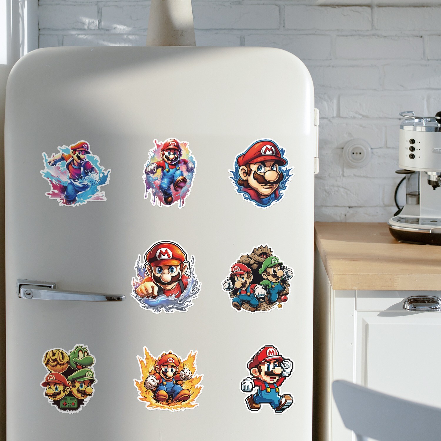 50 Pcs Stickers Nintendo Super Mario Skateboard Luggage Phone Laptop Car Vinyl