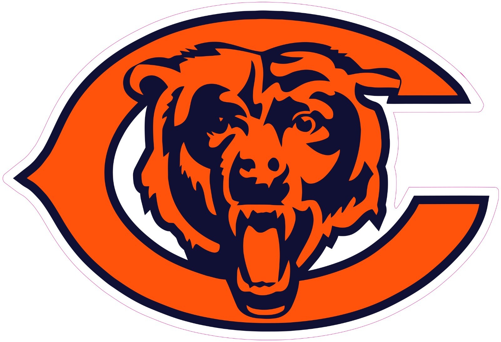 Chicago Bears Football Vinyl Decal Sticker Car Truck Bumper Tumbler Mug