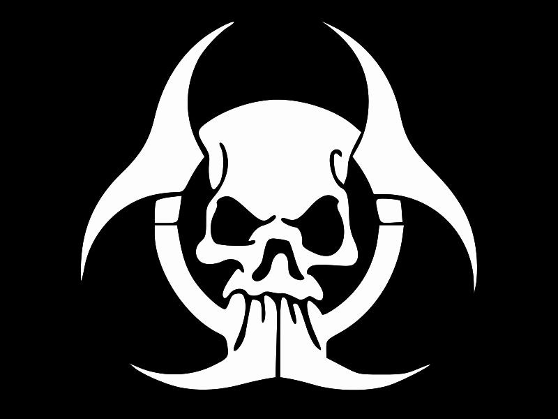 BIOHAZARD ZOMBIE APOCALYPSE Vinyl Decal Car Sticker Wall Truck CHOOSE SIZE COLOR