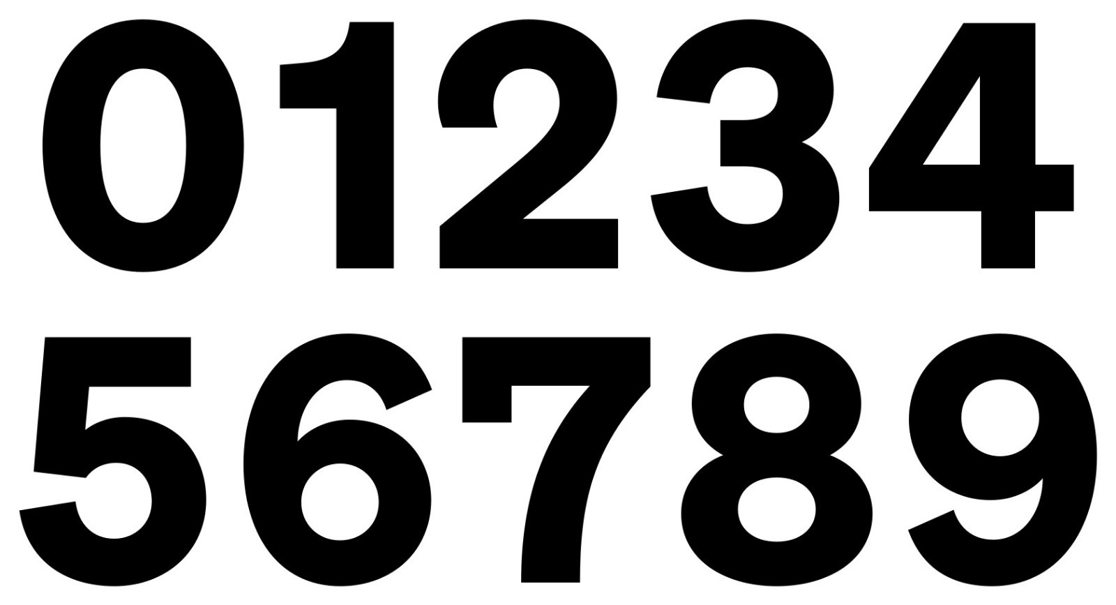 Sohne Bold Storefront Address Numbers Vinyl Sticker Decal for Business Window