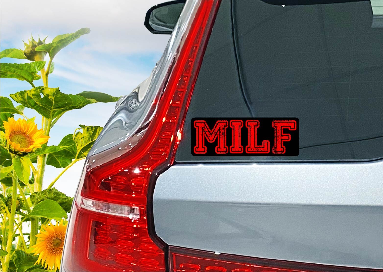 MILF Decal Sticker Black & Red Milfin Mom I Like to F Hot Cougar Mothers Day Gif