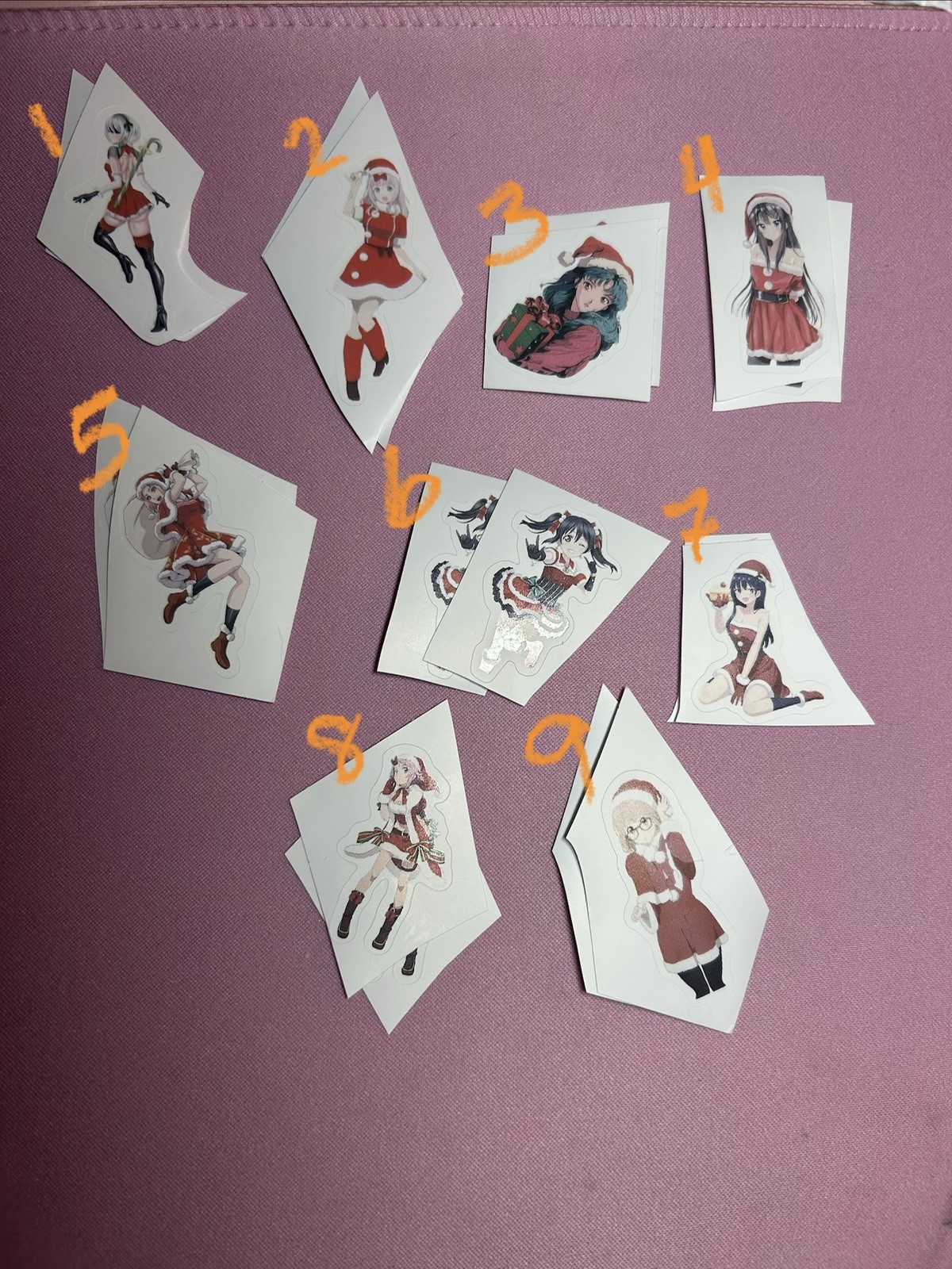 waifu lewd sexy girl anime christmas stickers
