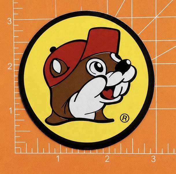 Buc-ee's Bucee’s Decal Sticker Label – 3" Diameter – Beaver – NEW Gas Virginia