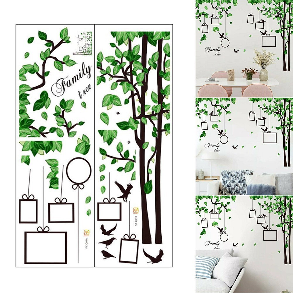Family Tree Photo Frame Wall Decal Sticker Living Room Home Decor Removable