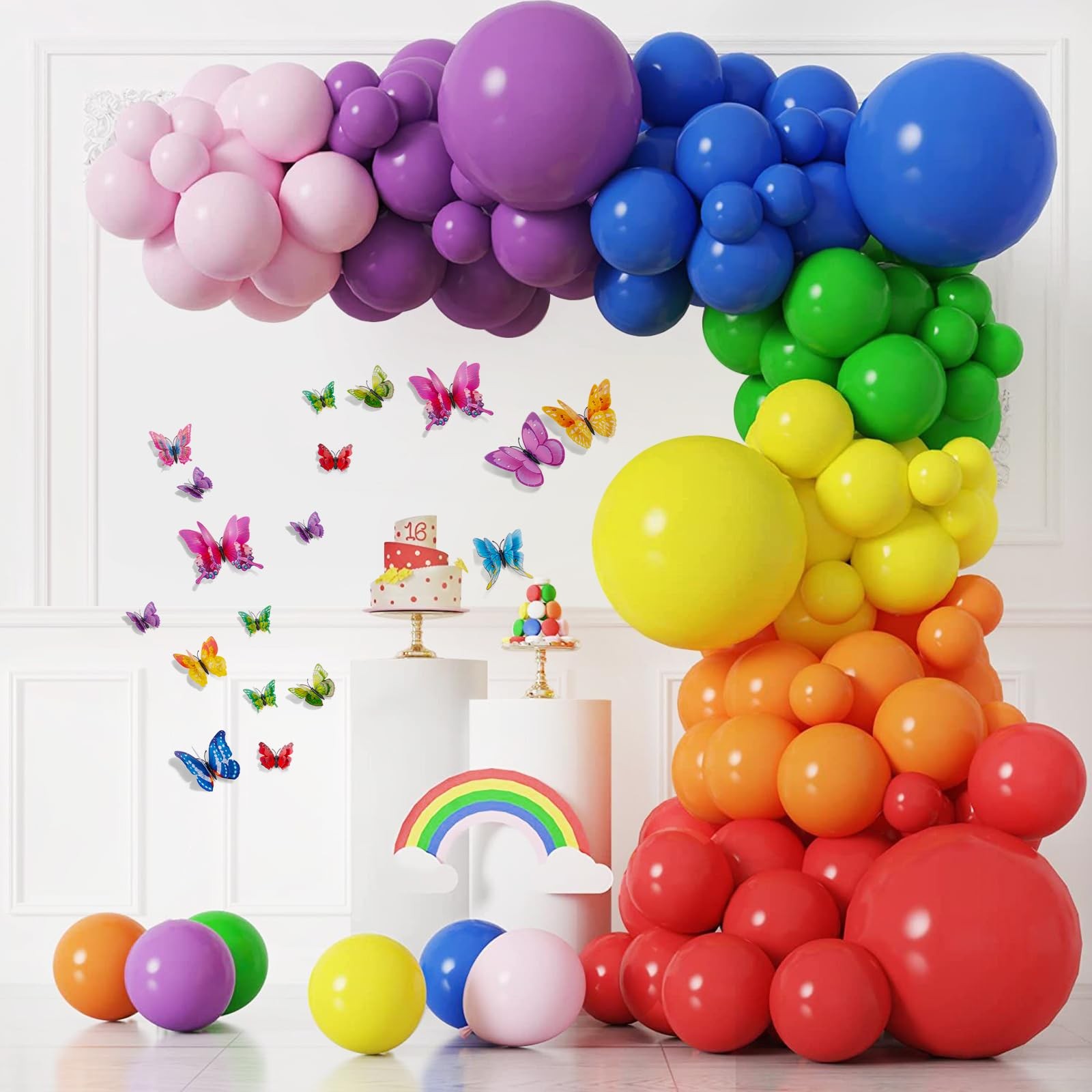 24 Mariposas 3D Para Decorar Pasteles Arreglos Florales De Pared El Cuarto Niñas
