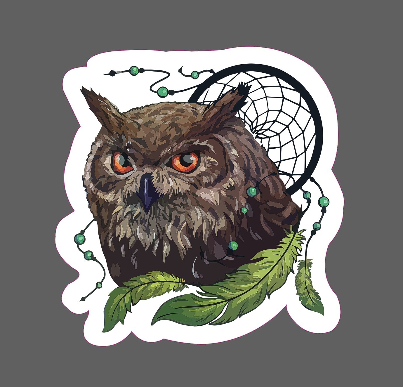 Owl Sticker Dream Catcher Waterproof – Buy Any 4 For $1.75 Each Storewide!