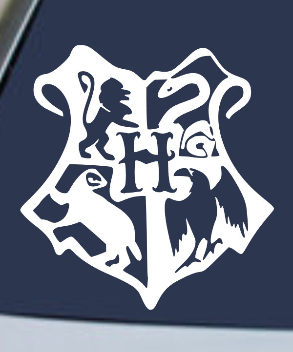 HOGWARTS SHIELD Vinyl Decal Sticker Car Rear Window Wall HARRY POTTER SYMBOL