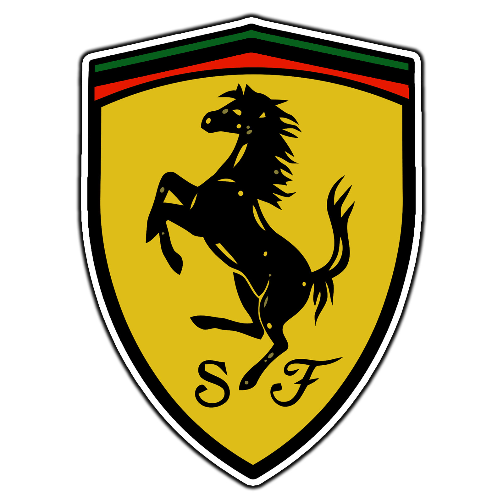 Scuderia Ferrari Crest Logo #2 Sticker Waterproof Vinyl Decal Die-Cut Car