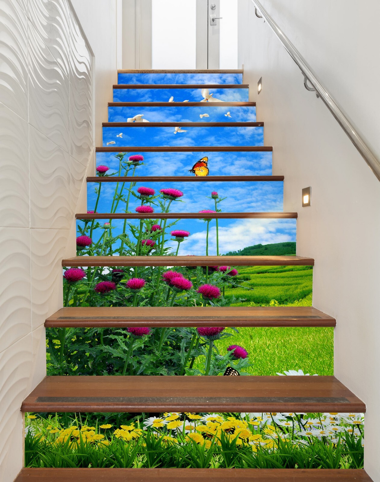 3D Spring Flower 461 Stair Risers Decoration Photo Mural Vinyl Decal Wallpaper