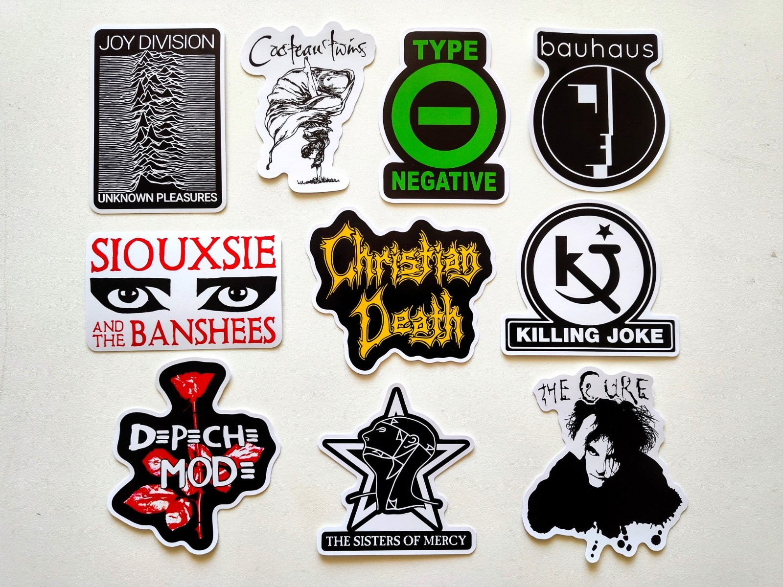 Goth / Gothic Vinyl Sticker Lot (10 Stickers) SET 1