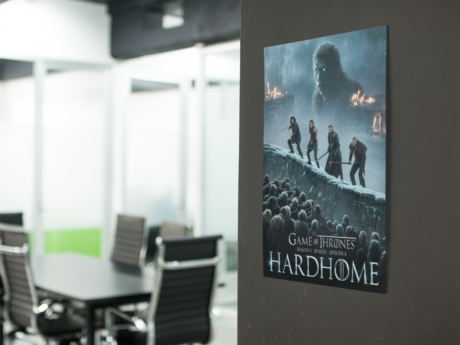 GAME OF THRONE HARD HOME Movie Wall Vinyl Decal Poster Print Removable Adhesive