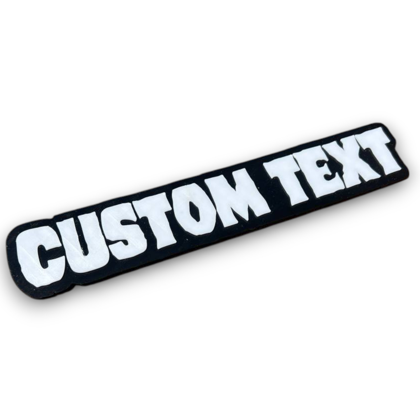 1X Custom Text Car Badge Fender Emblem 3D Printed Name Logo Gift Tailgate Decal