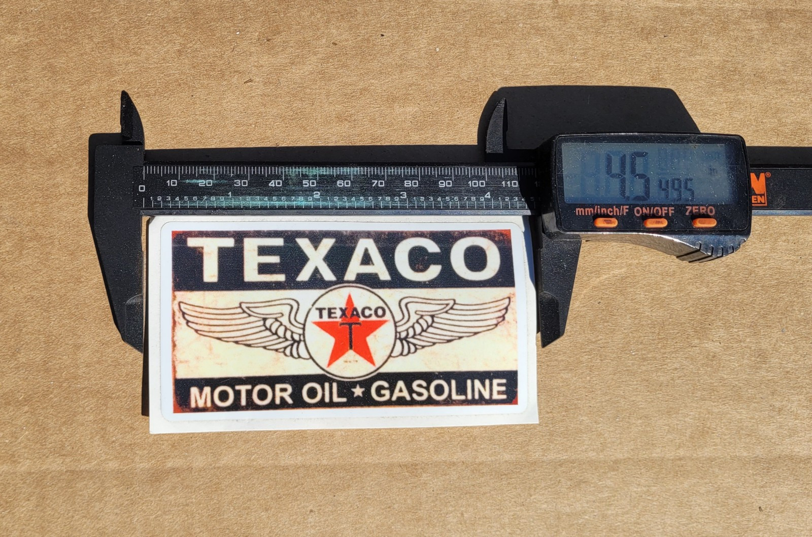 Texaco Oil Texaco Gasoline Sticker Decal 4.5" × 2.5 "