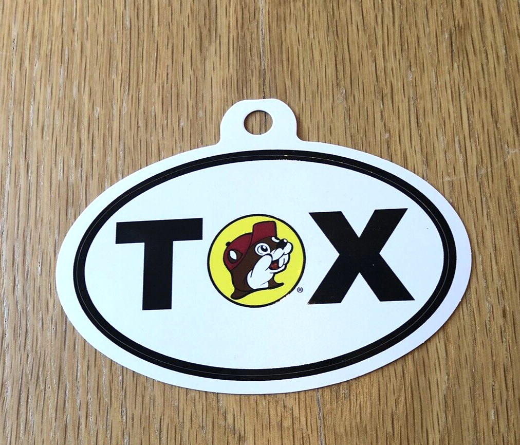Buc-ee's Sticker Advertising Logo – Logo, TX – Texas 2.75 x 4.25 Oval