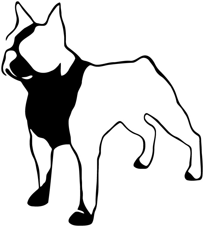 Boston Terrier Die Cut Vinyl No Background Multiple Colors Decal Made USA