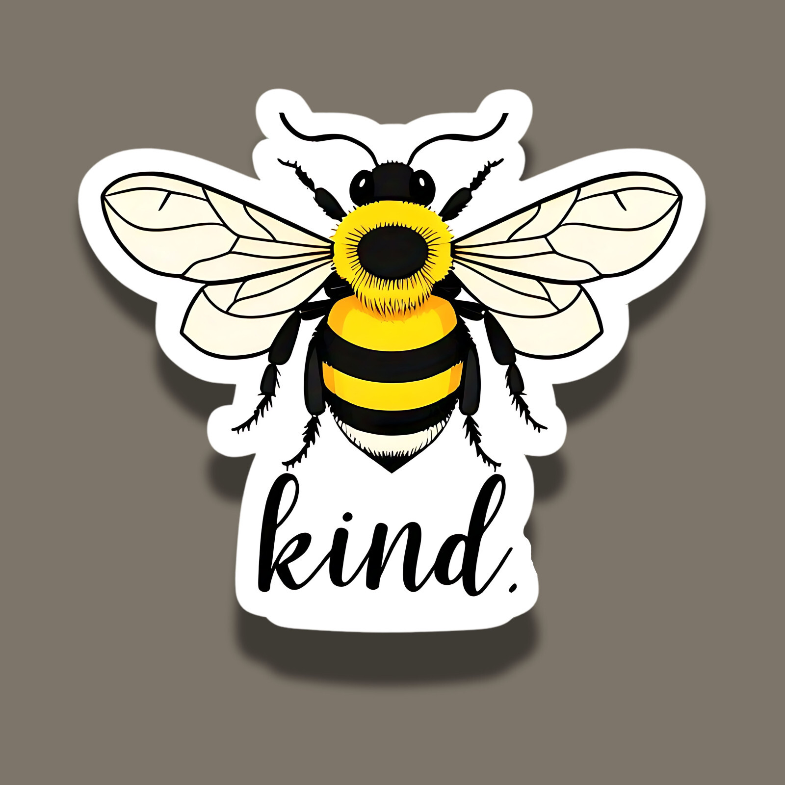 Bee Kind Bumble Bee Pollination Nature Garden 3" Vinyl Sticker