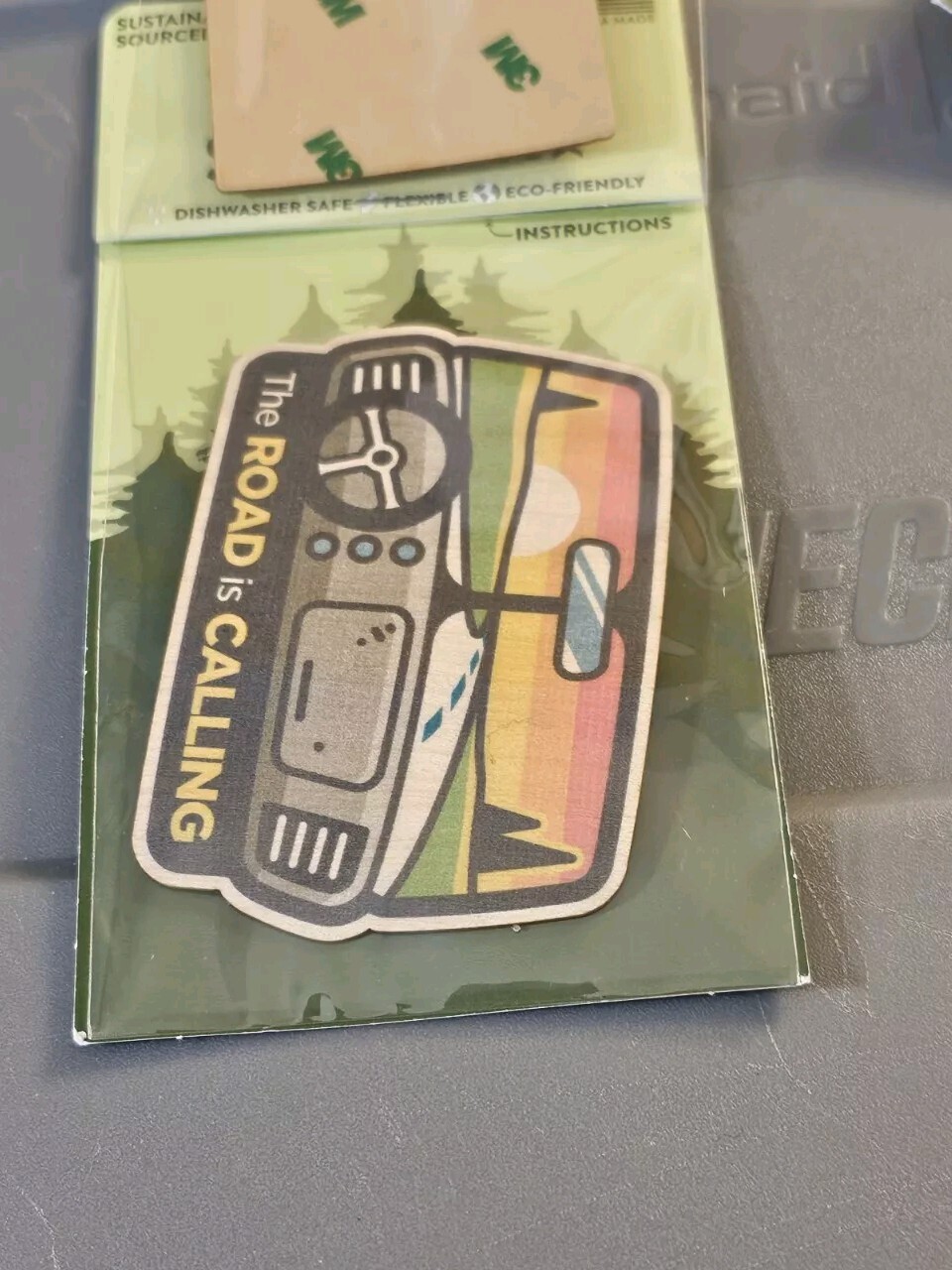 Lot of 3 Dust City Wood Stickers Real Wood Flexible 2 In Each Pack 6 Stickers