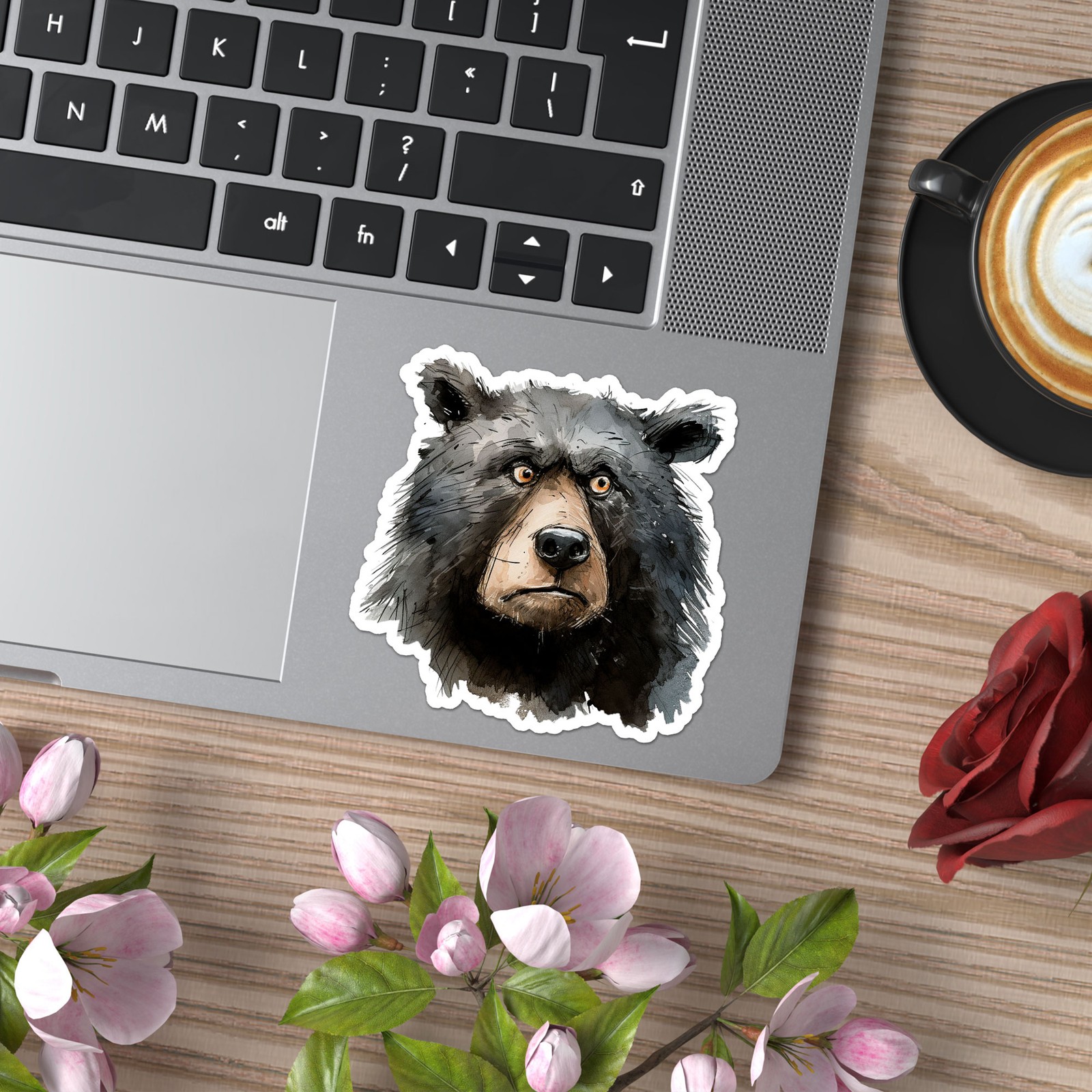 Black Bear – Vinyl Decal Sticker – Car Window Laptop – ebn12406